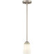 Ivey Lake 1 Light 4.75 inch Satin Nickel Indoor Pendant Ceiling Light